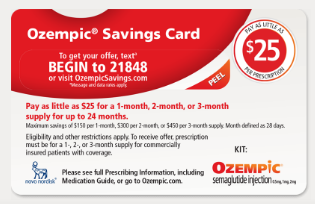Ozempic: how does it help you lose weight.  Savings Card